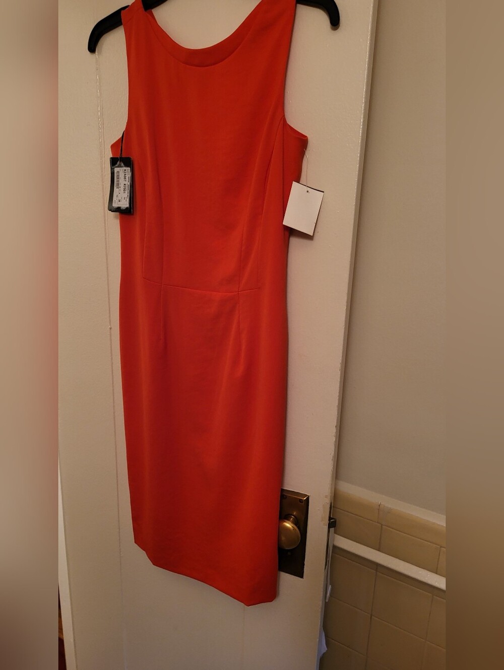 Emporio Armani Sheath dress Orange size 4 Nwt